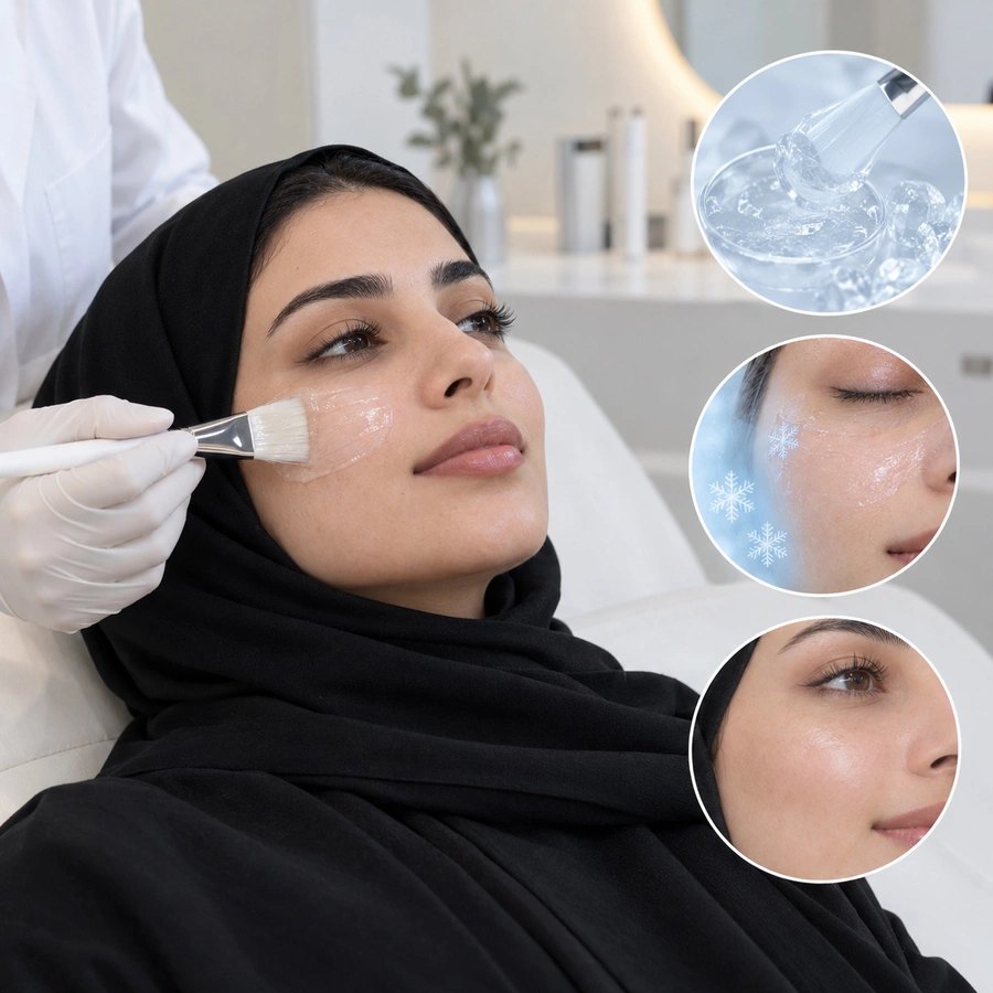 جلسة عناية بالبشرة بماسك جل مهدّئ